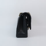 Chanel Double Flap Medium Black - (MICROCHIP)