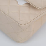 Chanel Double Flap Medium Cream -s29