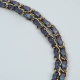 Chanel Double Flap Medium Iridescent Purple - (MICROCHIP)