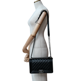 Chanel Le Boy Old Medium Black RHW - s28