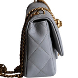 Chanel Mini Flap Gray Sweetheart - (UNUSED)