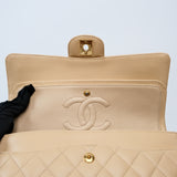 Chanel Double Flap Medium Beige -s16