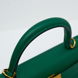 HOLD | Hermès Kelly 25 Sellier Vert Jade GHW - C