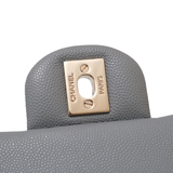 HOLD | Chanel Double Flap Small Dove Gray GHW - s29