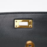 Hermes Kelly Elan Noir Chevre GHW - B