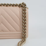 Chanel Le boy Small Chevron Light Pink