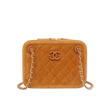 HOLD | Chanel Camera Case Suede GHW