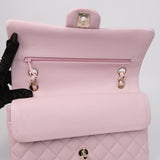 Chanel Double Flap Medium Pink GHW - s31