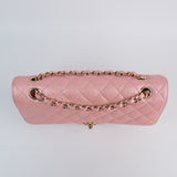 HOLD | Chanel Double Flap Medium Pink Iridescent -s27