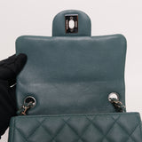 Chanel Mini Square Green Caviar SHW - s24