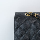 Chanel Double Flap Medium Black - (MICROCHIP)