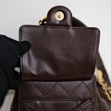 Chanel 25 Small Chocolat GHW - (BRANDNEW)