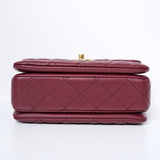 HOLD | Chanel Coco First Small Burgundy GHW - (MICROCHIP)
