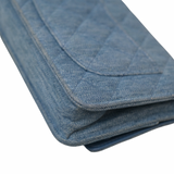 Chanel WOC Denim Pearl Crush GHW - (MICROCHIP)