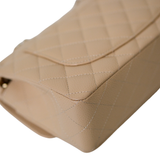 Chanel Double Flap Small Beige Claire GHW - (MICROCHIP)