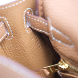 Hermes Kelly 25 Togo Gold GHW - U
