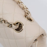 Chanel Double Flap Medium Cream -s29