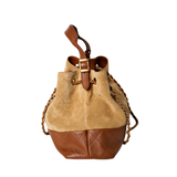 Chanel Coco Base Medium Caramel Suede Hobo Bag