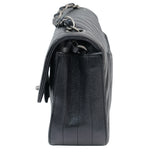 Chanel Chevron Mini Rectangle Black RHW - s24