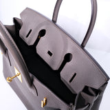 Hermes Birkin 30 Etain GHW - A