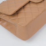 Chanel Double Flap Medium Dark Beige - s25