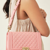 Chanel Le Boy Pink Old Medium -s27