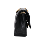 Chanel Double Flap Medium Black GHW - s31