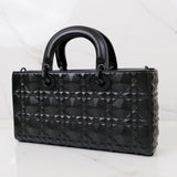 HOLD / Dior D-Joy Medium Black Cannage Calfskin with Diamond Motif