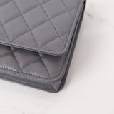 Chanel Wallet On Chain (WOC) Dark Gray - (Chip; 2024)