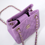 Chanel Purple 23S Mini Bucket Bag GHW - (MICROCHIP)