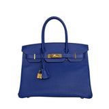 Hermes Birkin 30 Blue Electric GHW - C
