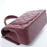 Chanel Mini Rec Top Handle Burgundy GHW - (MICROCHIP)