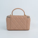 Chanel Vanity Top Handle Pink Beige - s31