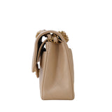 HOLD | Chanel Double Flap Small Beige Claire GHW - (MICROCHIP)