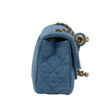 HOLD | Chanel Mini Rectangle Pearl Crush Denim GHW - (MICROCHIP)