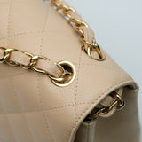 Chanel Double Flap Jumbo Beige Claire GHW - s14