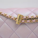 Chanel My Perfect Mini Pink Iridescent AGHW - (MICROCHIP)