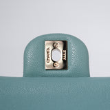 HOLD | Chanel Double Flap Medium Tiffany GHW -s29