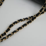 Chanel Double Flap Medium Black GHW - (MICROCHIP)