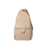 Chanel 25 Small Beige Caviar