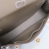 Hermes Mini Jypsiere Etoupe GHW - B
