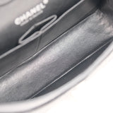 Chanel Double Flap Medium Black SHW - s11