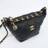 Chanel 21s Distressed Hobo Bag Black -s31