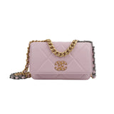 Chanel 19 Wallet on Chain (WOC) Pink