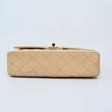 Chanel Double Flap Medium Beige -s16