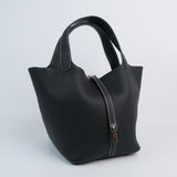 HOLD | Hermes Picotin 22 Black Contrast Stitch - B