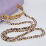 Chanel Top Handle Flap Purple - (MICROCHIP)