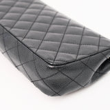 Chanel East West Flap Black Caviar SHW - s10