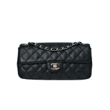 Chanel East West Flap Black Caviar SHW - s10