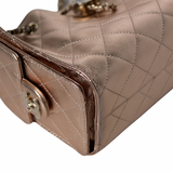 Chanel 25 Mini Metallic Rosegold